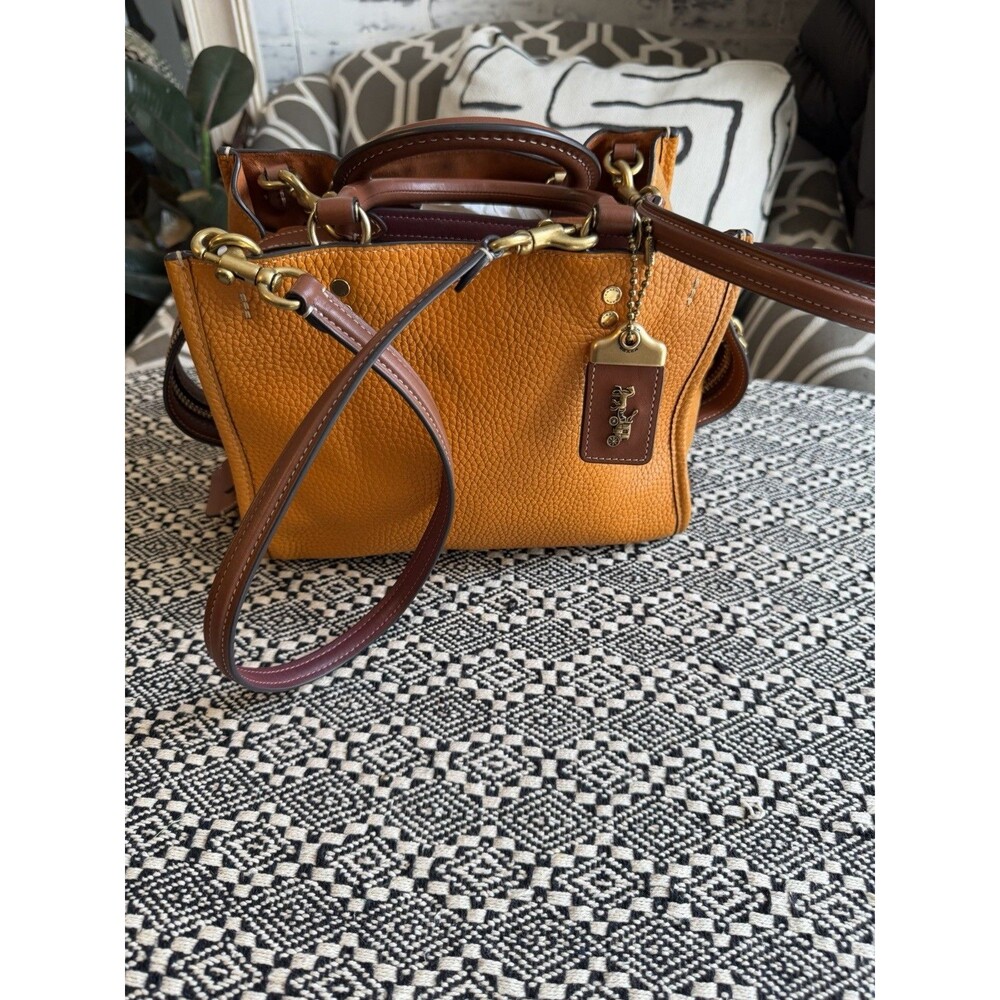 New COACH 1941 Rogue 17 Colorblock Top-Handle Crossbody Bag Canyon Multi